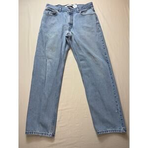 Mens Levi’s 550 Relaxed Fit 34x32 Light Wash Denim Jeans Classic